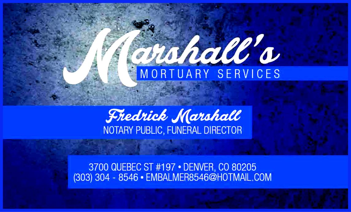 Marshalls Mortuary Services